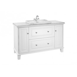 Z_CARMEN Модуль 1300 мм д/раковины врезной 600 мм, Satin White