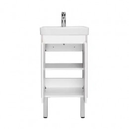 Сканди 45 Тумба Doors Белый/Дуб Верона (БЕЗ УМЫВАЛЬНИКА Адриана-45)