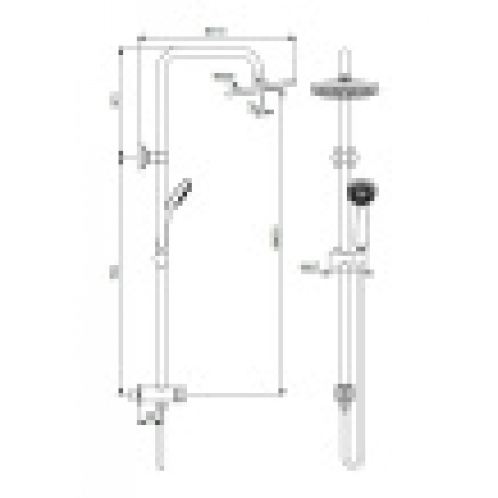 BA273AA Душевая система VIDIMA BALANCE