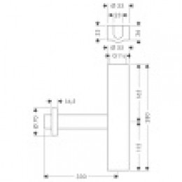 52100000 Дизайнерский сифон Flowstar , 1¼’