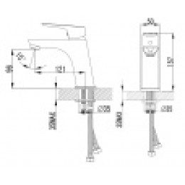 AVILLA Смеситель для раковины, хром