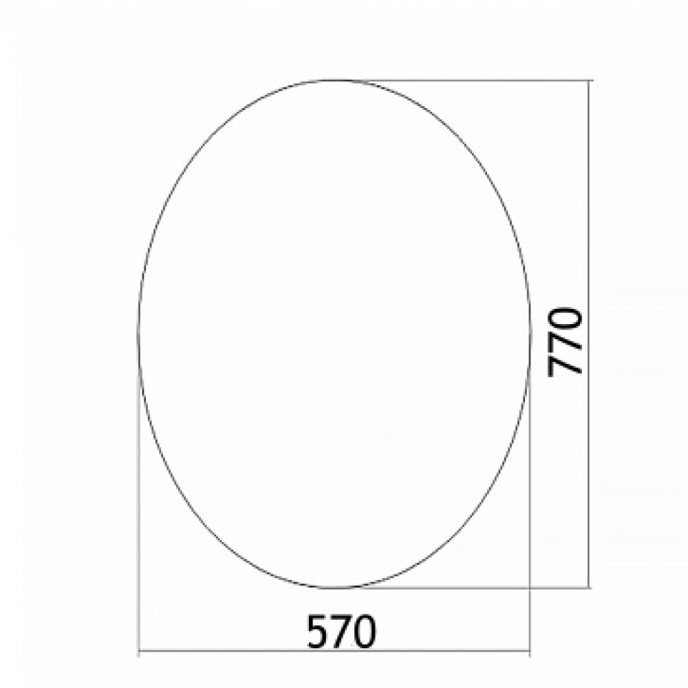 LORANTO зеркало Овал 570х770