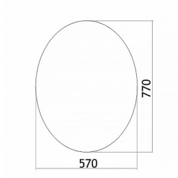 LORANTO зеркало Овал 570х770