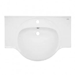 Комплект Тумба Ирис 70Н напольная с раковиной Teo 70 (2 места)