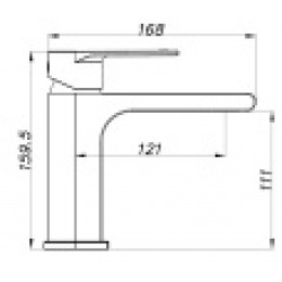 DELANO Смеситель для раковины, черный матовый