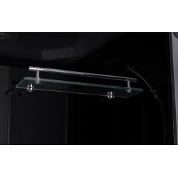 Душевая кабина CS-5180-13L G, 100*80*215 низкая, серая, прямоугольная, стекло 4мм, поддон 13 см