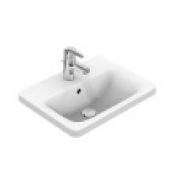 E504401 CONNECT Прямоугольный встраиваемый на столешницу умывальник 58х42 см