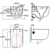 CAMPO Унитаз подвесной с сиденьем микролифт, дюропласт. Размер:510*360*365mm