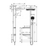 26842700 Rainfinity Showerpipe 360, скрытого монтажа, матовый белый  (нужна СЧ 26840180)