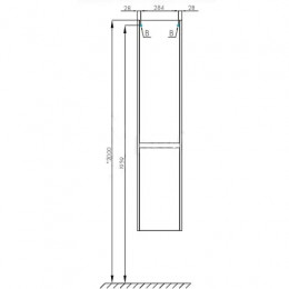 Нортон Шкаф-Колонна ПРАВАЯ