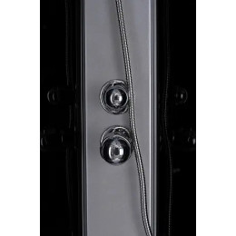 Душевая кабина CS-5180-13L G, 100*80*215 низкая, серая, прямоугольная, стекло 4мм, поддон 13 см