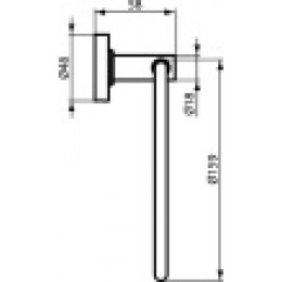 A9130XG IOM Полотенцедержатель-кольцо, с крепежом, диаметр кольца 159 мм
