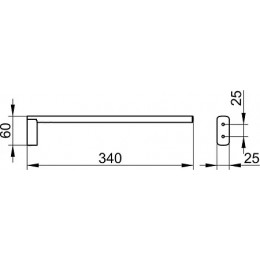 11522010000 Edition 400 Полотенцедержатель 34 см