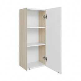 Асти Шкаф навесной Белый/Ясень Шимо