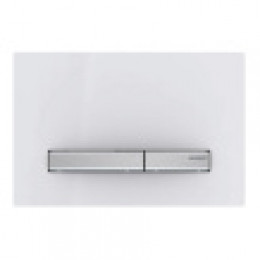 115.788.11.2 Sigma50 Смывная клавиша для двойного смыва, цвет белый/метал. хром