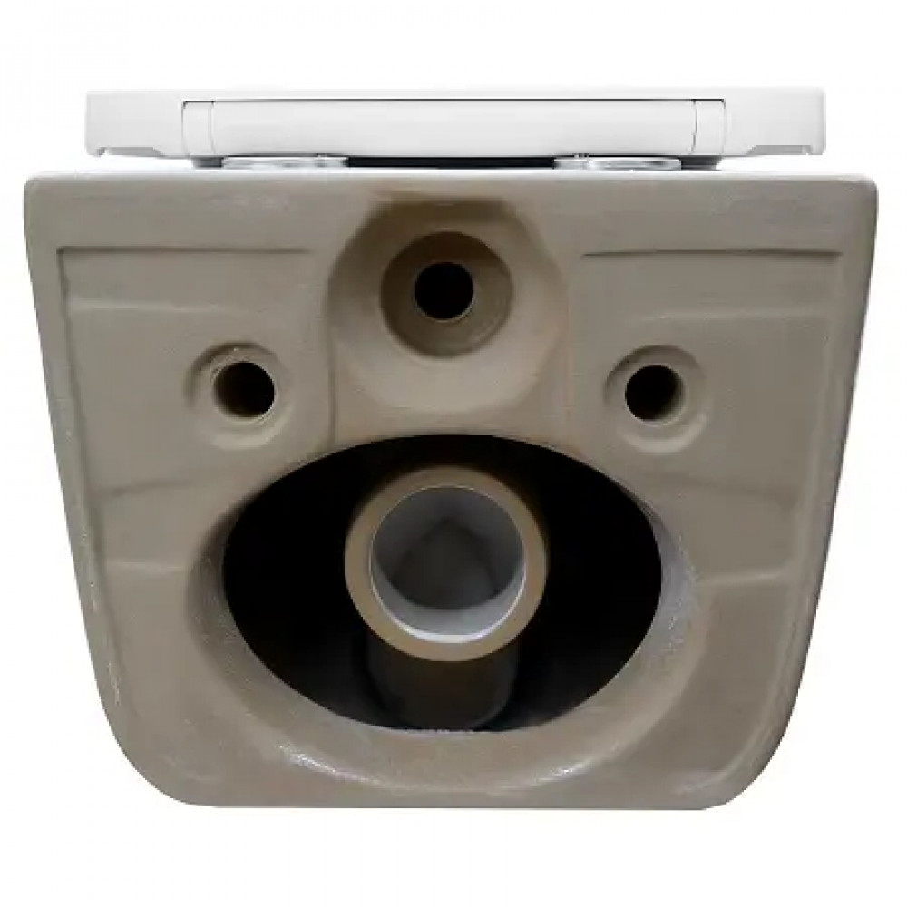 AZ-5104T-WHT VATER Унитаз подвесной с системой смыва Tornado в комплекте с быстросъемным сиденьем микролифт, дюропласт 520*360*350mm