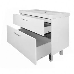 Комплект Тумба Ника 90 Н (900х475х850) Напольная с раковиной Monte 90