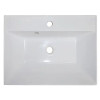 Комплект тумба Velluto 60 (60*60*450) подвесная с раковиной Слим 60