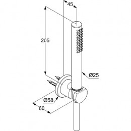 KLUDI NOVA FONTE ванна/душ. гарн.1S, белый мат  PURISTIC