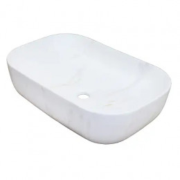 AZ-2143-P-M831 Раковина накладная. Дизайн под камень светлый.Размер 610x410x145