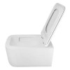 AZ-5104T-WHT VATER Унитаз подвесной с системой смыва Tornado в комплекте с быстросъемным сиденьем микролифт, дюропласт 520*360*350mm