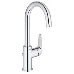23753000 BauFlow Смеситель для раковины с донным клапаном, L-Size, хром