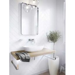 KLUDI AMEO настенный смеситель для умывальника, внешняя монтажная часть, длина излива 235 мм, арт. 412450575