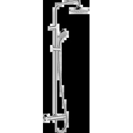26089000 Vernis Blend Showerpipe 200 1jet с термостатом, EcoSmart, хром