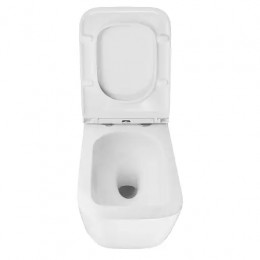 AZ-5104T-WHT VATER Унитаз подвесной с системой смыва Tornado в комплекте с быстросъемным сиденьем микролифт, дюропласт 520*360*350mm