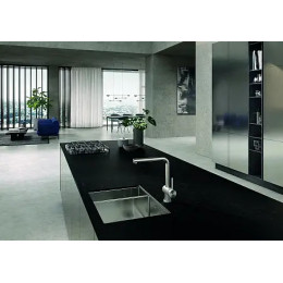 KLUDI L STEEL Однорычажный смеситель для кухни, арт. 45803F877