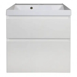 Комплект тумба Velluto 60 (60*60*450) подвесная с раковиной Слим 60