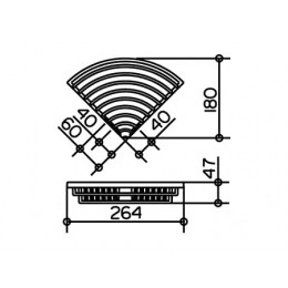 24944 010000 Universal Корзинка для губки угловая