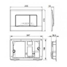 Active Смывная клавиша 32B черный матовый