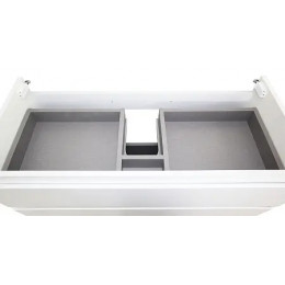 Комплект тумба Velluto 100 (100*660*450) подвесная с раковиной Слим 100