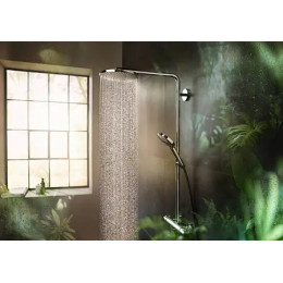 27633670 Raindance Select S Showerpipe 240 1 jet with PowderRain, черный матовый