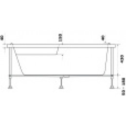 Каркас для ванны Микона 1700х1100