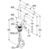 KLUDI L STEEL Однорычажный смеситель для кухни, арт. 45851F877