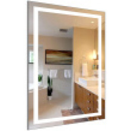 Стиль зеркало  500*800 с сенсором на подложке КВАДРАТНОЕ