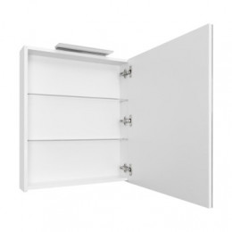 OLETA Шкаф зеркальный 600мм правый, белый глянец