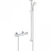 34566001 Grohtherm 800 Термостатический смеситель для душа с душевым гарнитуром New Tempesta II, душевая штанга 900 мм, хром
