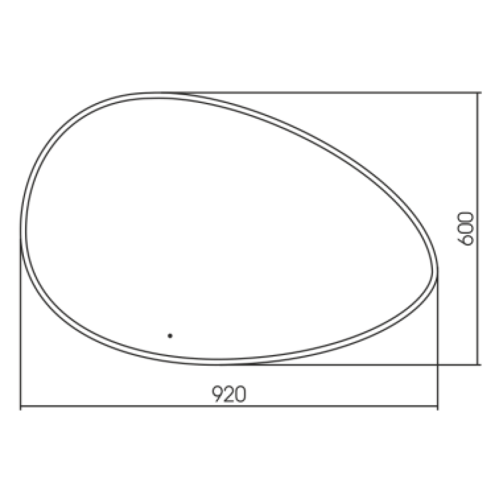 AZARIO зеркало OMEGA 920*600 бесконтактный сенсор