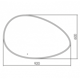 AZARIO зеркало OMEGA 920*600 бесконтактный сенсор