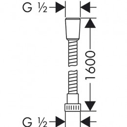 28266000 Шланг Metaflex 1,60 м, ½’