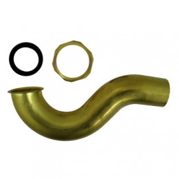 Сифон без выпуска для ванны и душ. поддона G 1 1/2 х 40 латунь, AZARIO, AZ-113-Br