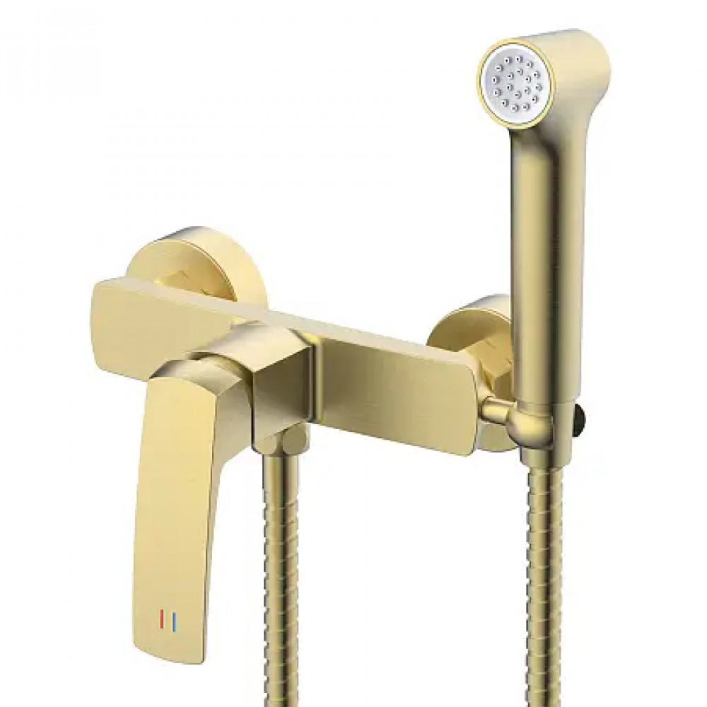 Conda Гигиенический душ со смесителем, золото матовое