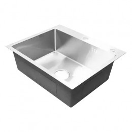 AZARIO кухонная мойка SABRINA (600*500*200) нержавеющая сталь серебро (сифон)