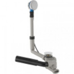 150.520.21.6 Слив-перелив Geberit, d52, длина 26 см, с декоративным комплектом: Глянцевый хром, d=40/50мм