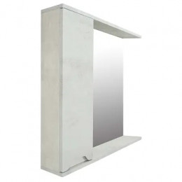 Зеркало-шкаф Florena 70 (600*700*135) левый Светлый Бетон