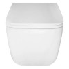 AZ-5104T-WHT VATER Унитаз подвесной с системой смыва Tornado в комплекте с быстросъемным сиденьем микролифт, дюропласт 520*360*350mm