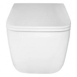 AZ-5104T-WHT VATER Унитаз подвесной с системой смыва Tornado в комплекте с быстросъемным сиденьем микролифт, дюропласт 520*360*350mm